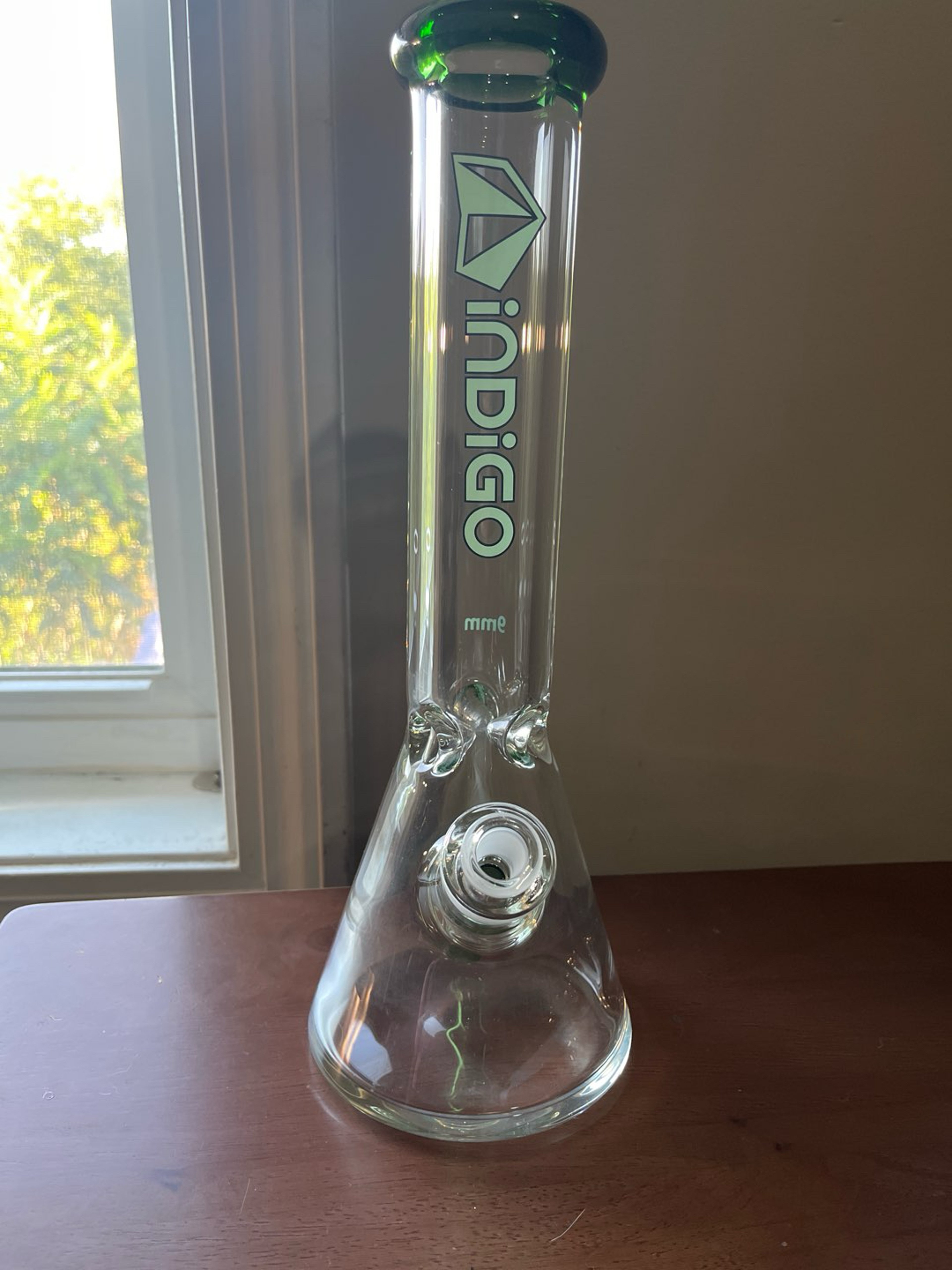 Green indgo beaker image 0