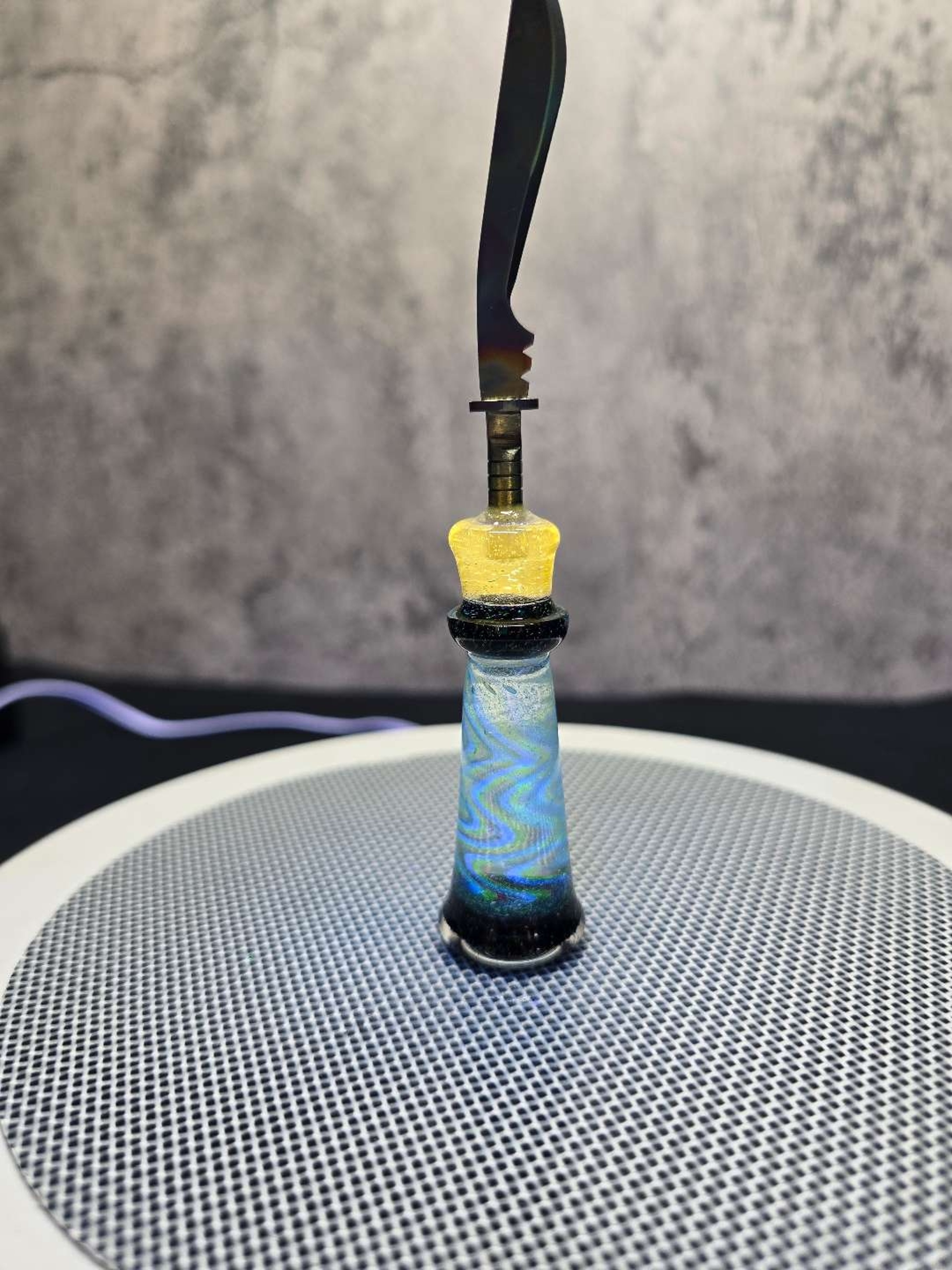 Mini dabber tool, rainbow titanium UV, crushed opal image 0