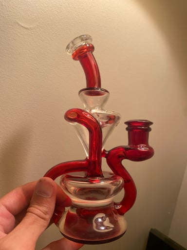 Preview pic of Yarbi Glass Pomegranate Double Uptake Recycler