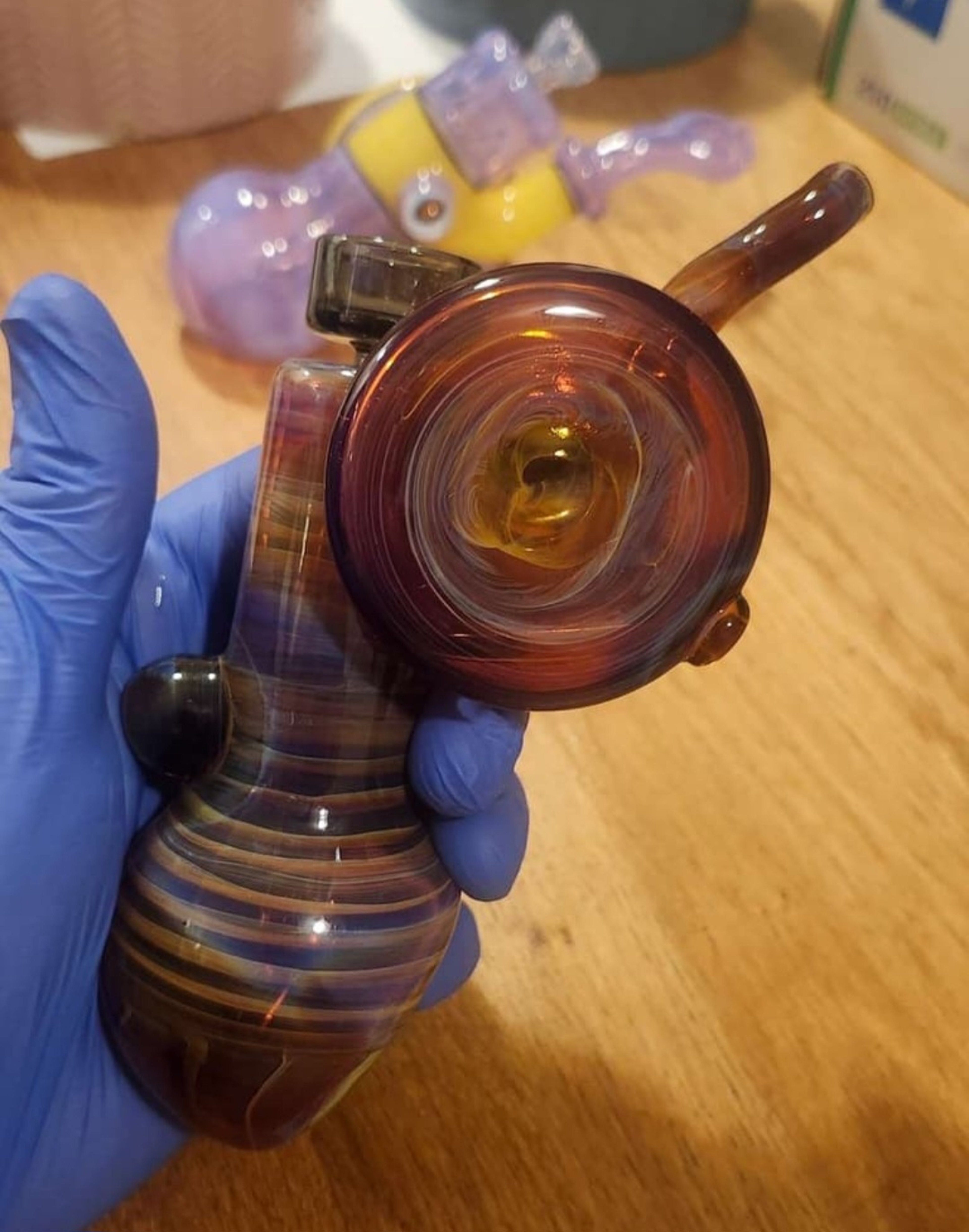 Preview pic of 2024 slob glass Laid back 10mm bubbler
