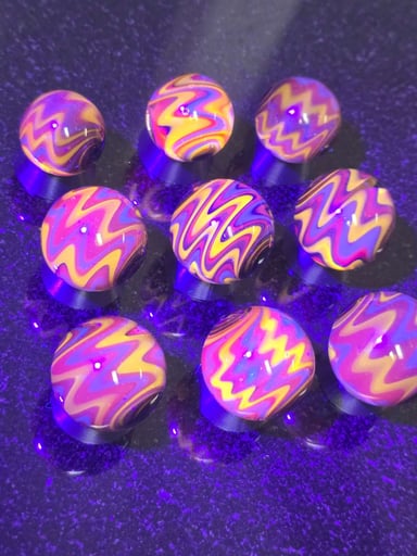 Preview pic of Gold & UV over Galaxy Marbles