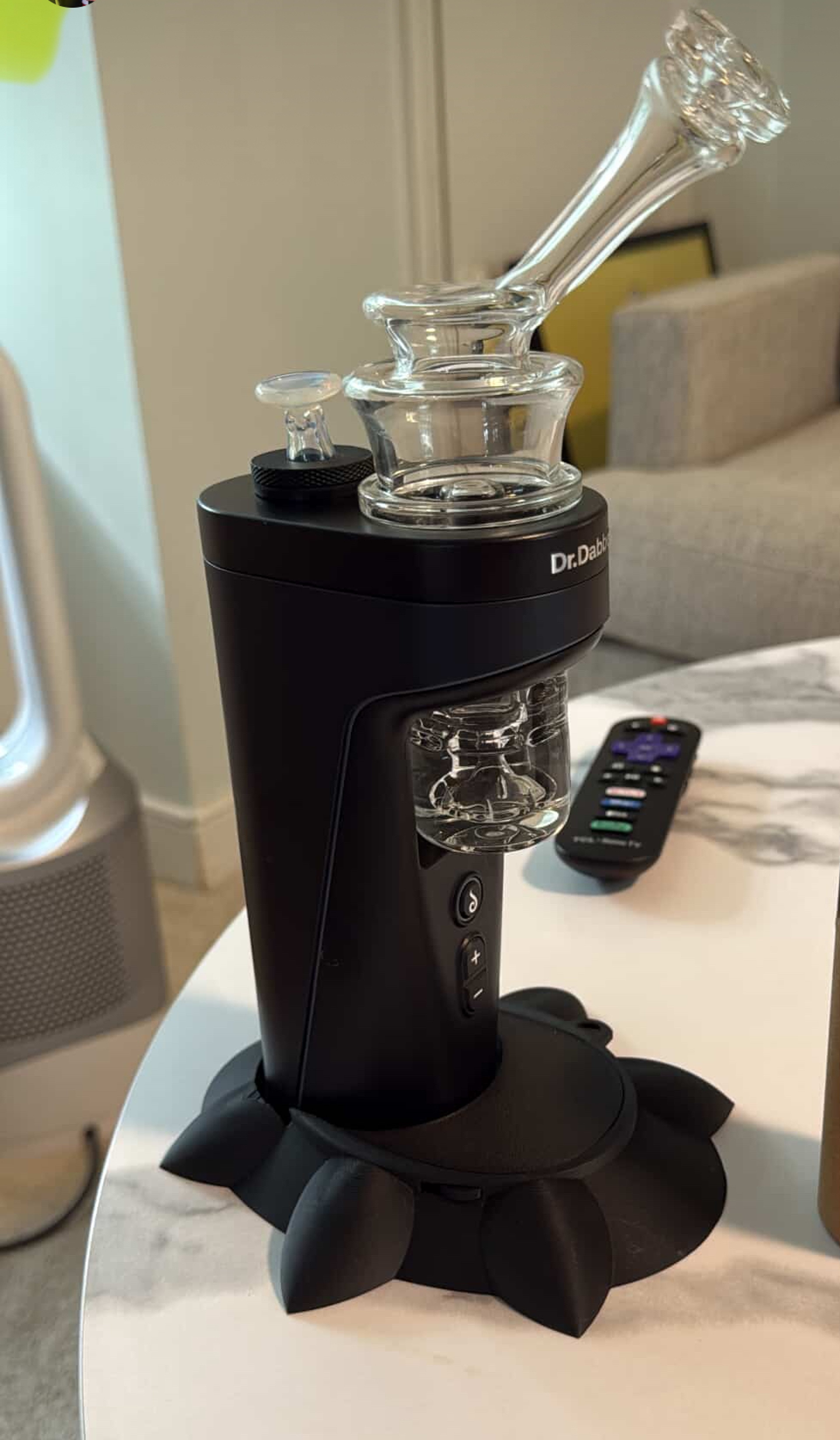 Preview pic of Dr. Dabber Switch 2 - Major Glass Labs Double Ratchet Shredder Attachment + Gem Cup Adjustable Spinner Cap