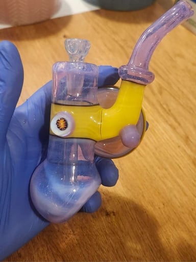Preview pic of 2025 slob glass laid back 10mm bubbler