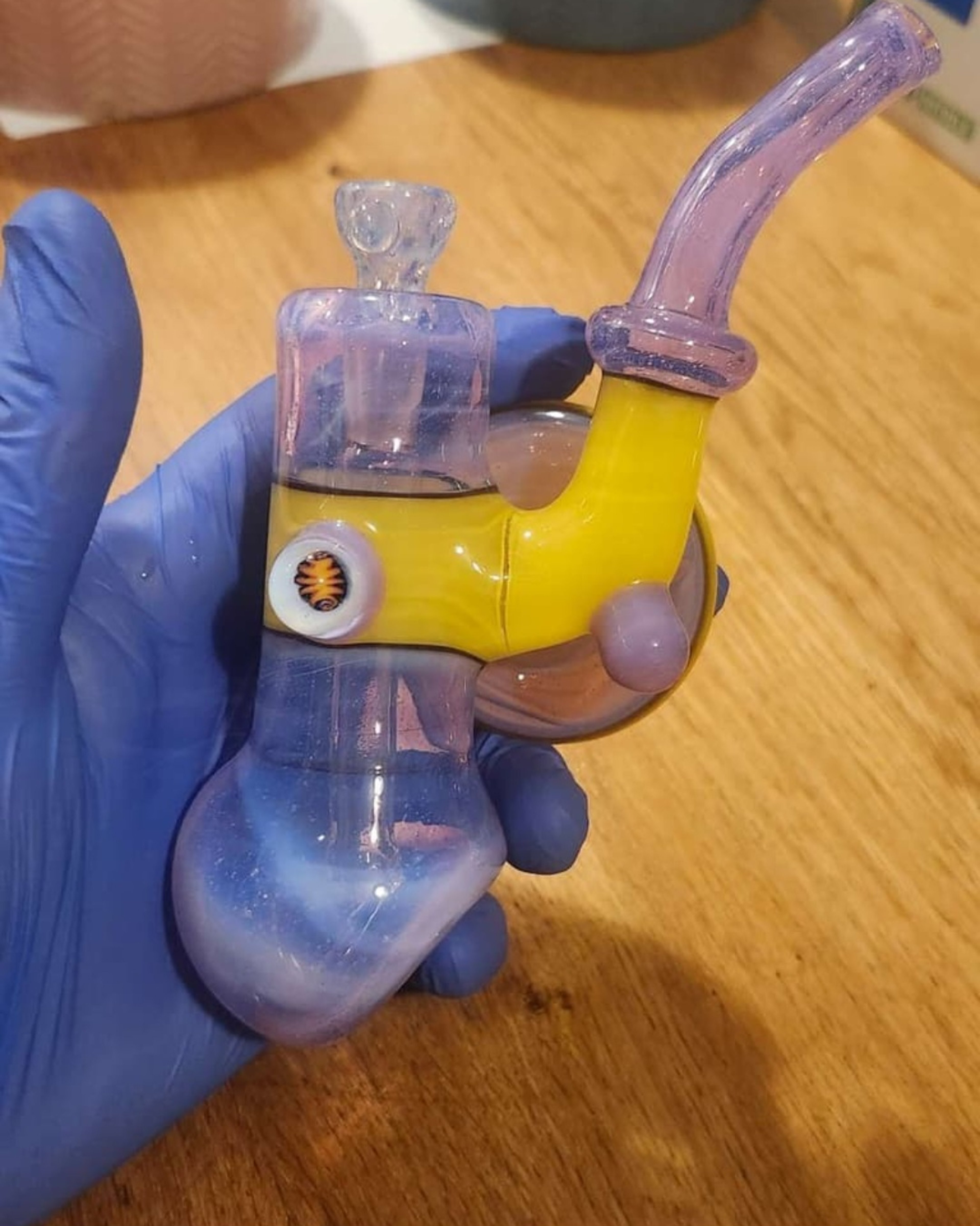 Preview pic of 2025 slob glass laid back 10mm bubbler