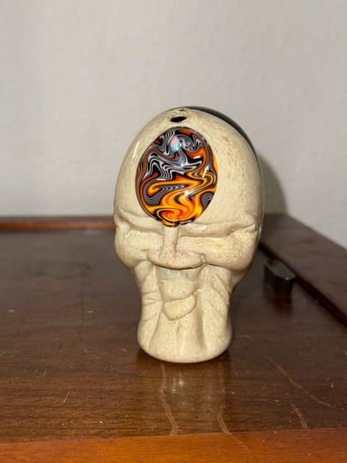 Preview pic of GlassArtByShaggy x Sir Pyro Shrunken Head