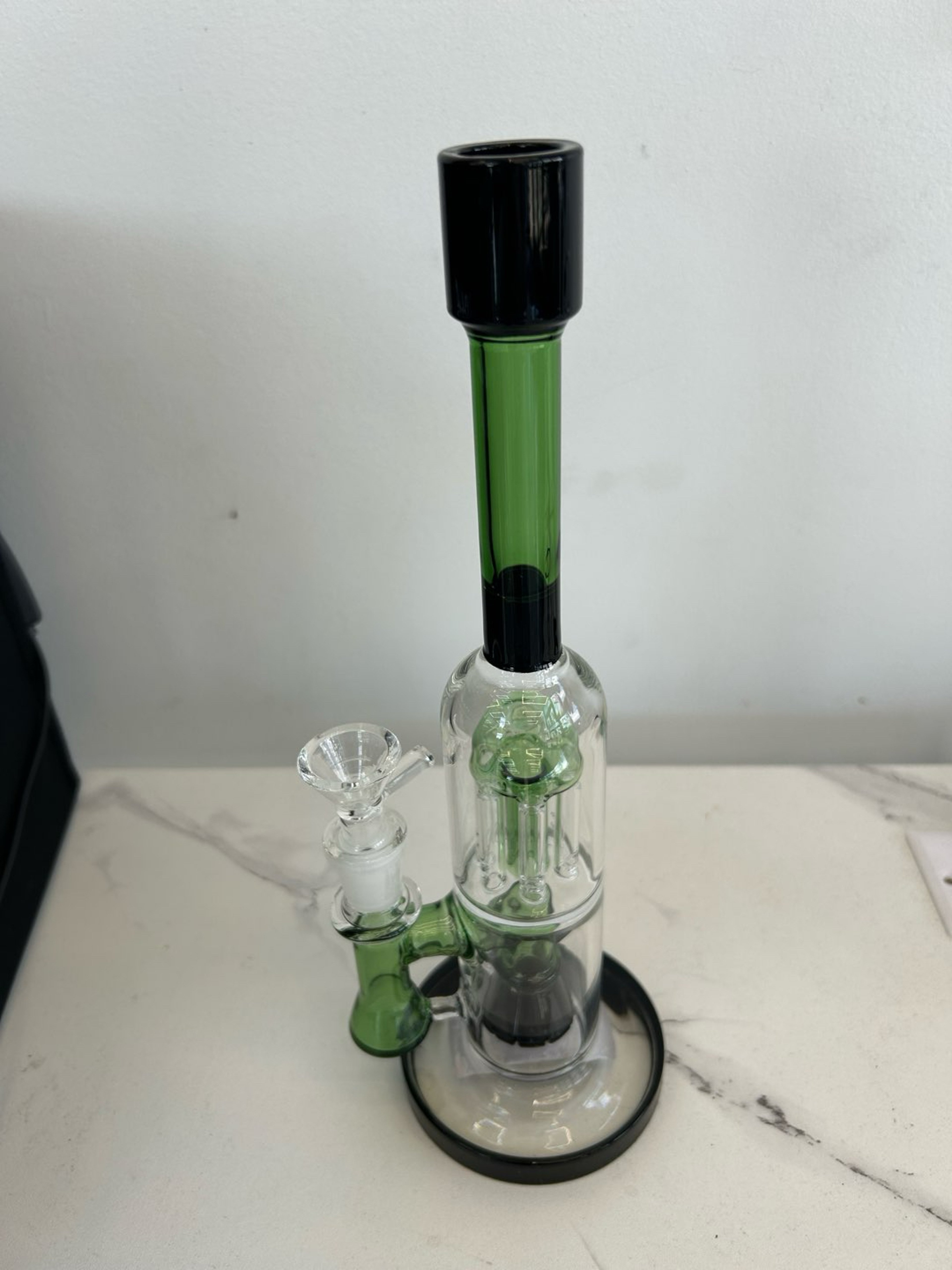 Straight Tube Waterpipe With Perc image 0