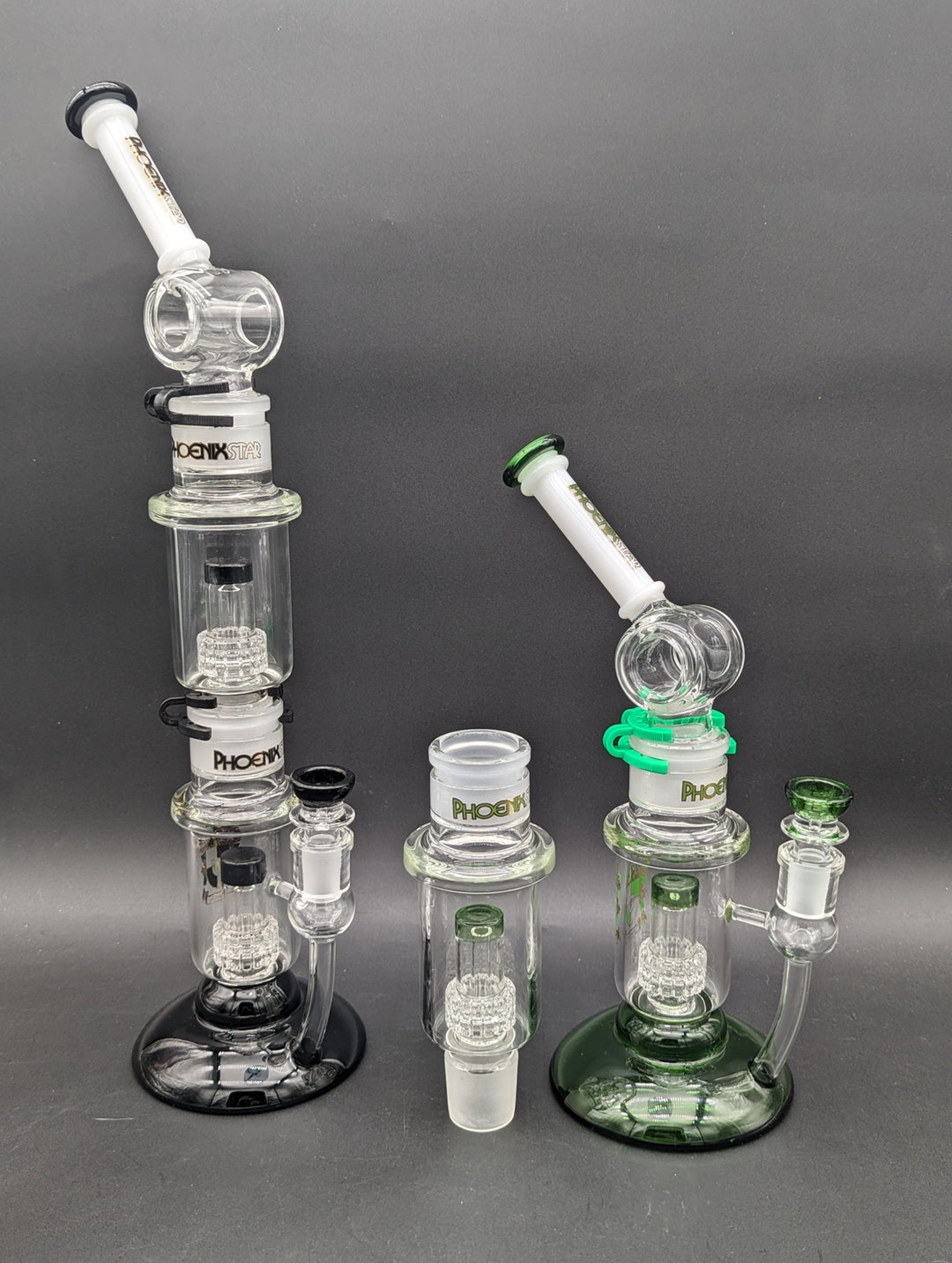 Preview pic of PHOENIX 18" STACKABLE MATRIX HOLLOW FOOT BONG