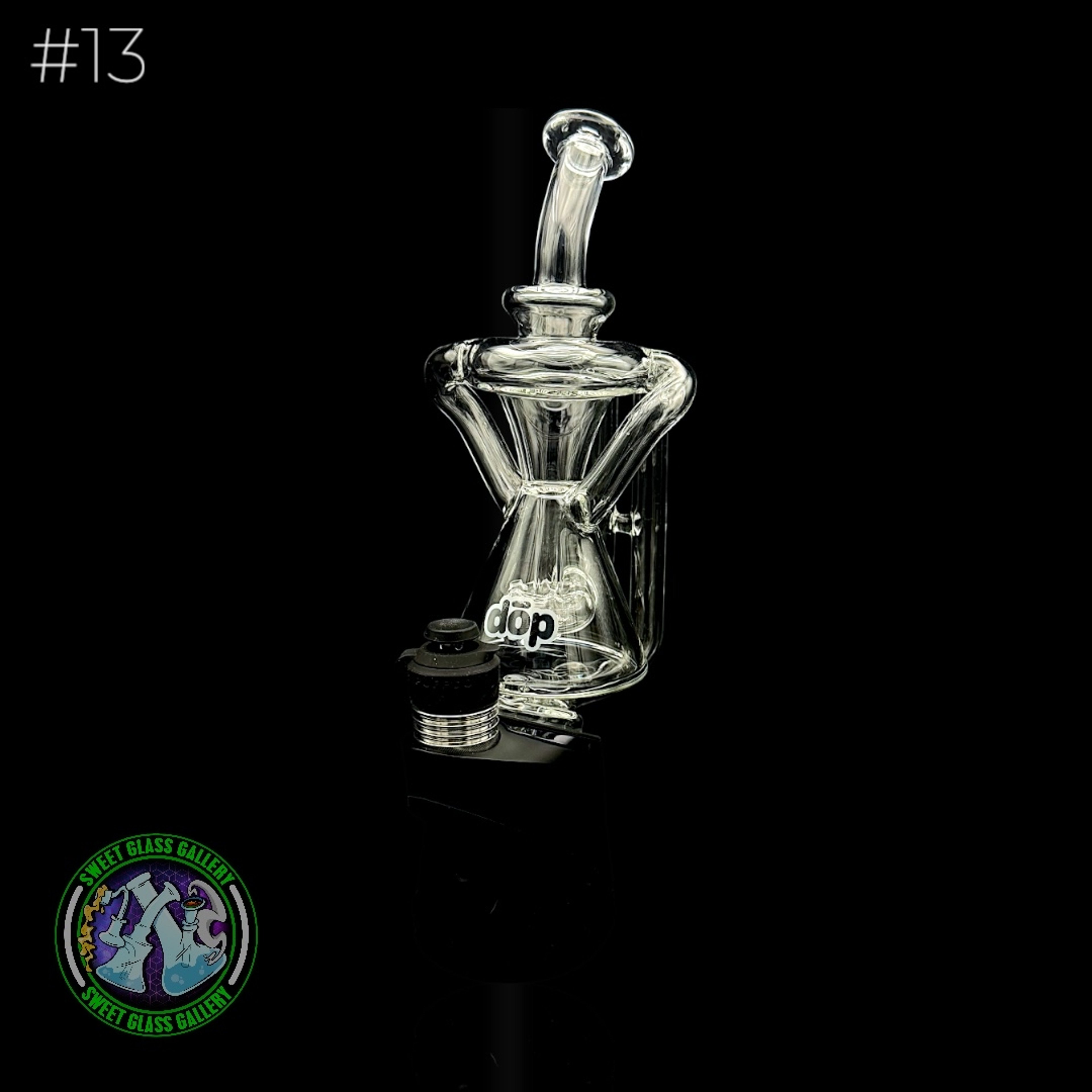 Preview pic of Dōp Glass - Puffco Attachment - Dōpcycler Clear #13