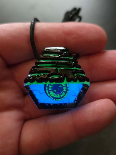 Preview pic of Eye Glow UV Layered Pendant