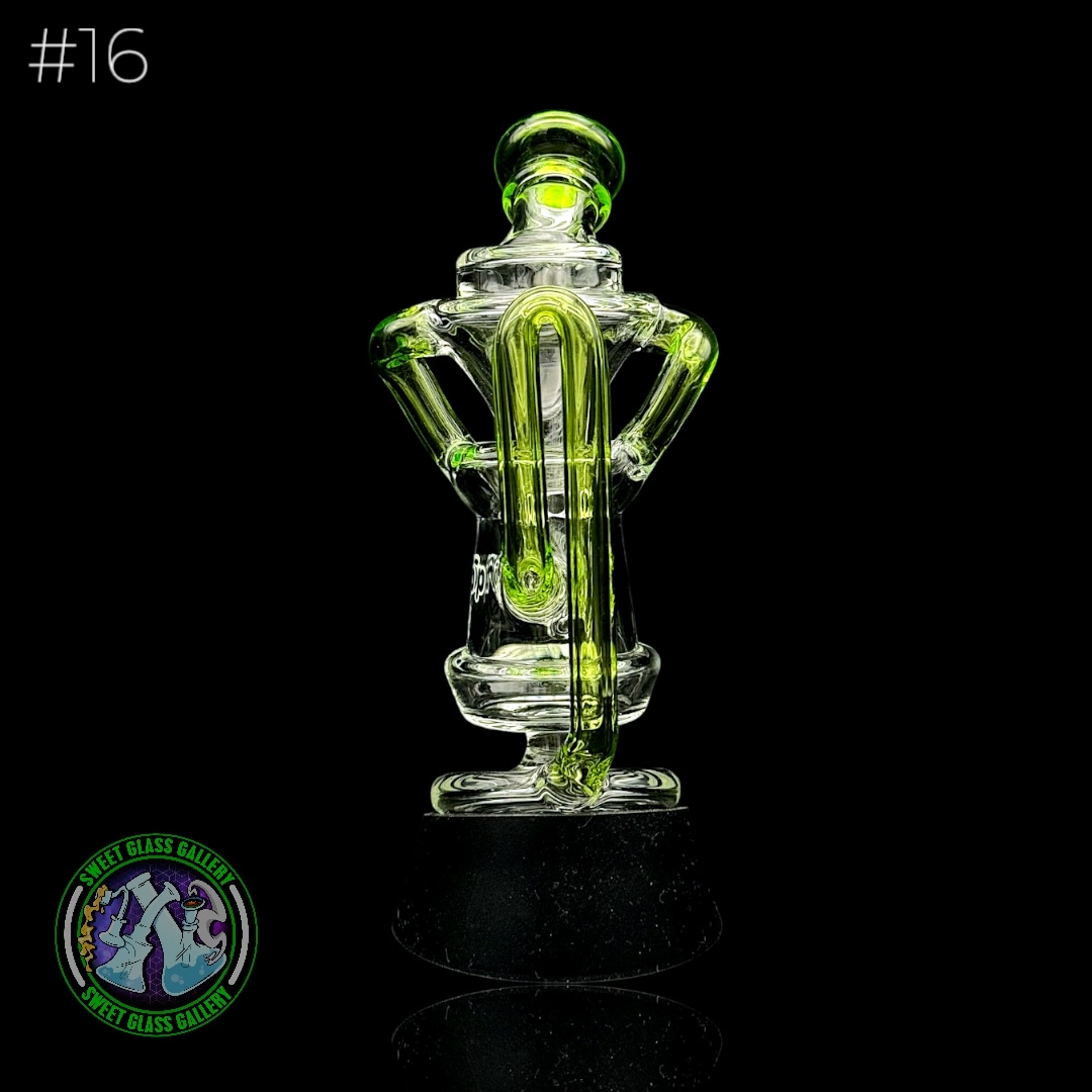 Preview pic of Dōp Glass - Puffco Attachment - Floating Recycler Green #16