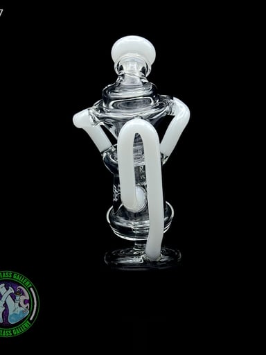 Preview pic of Dōp Glass - Puffco Attachment - Floating Recycler White #17