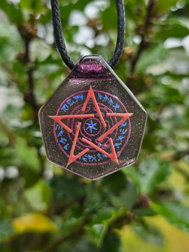 Preview pic of Hecate Layered Glow UV Pendant