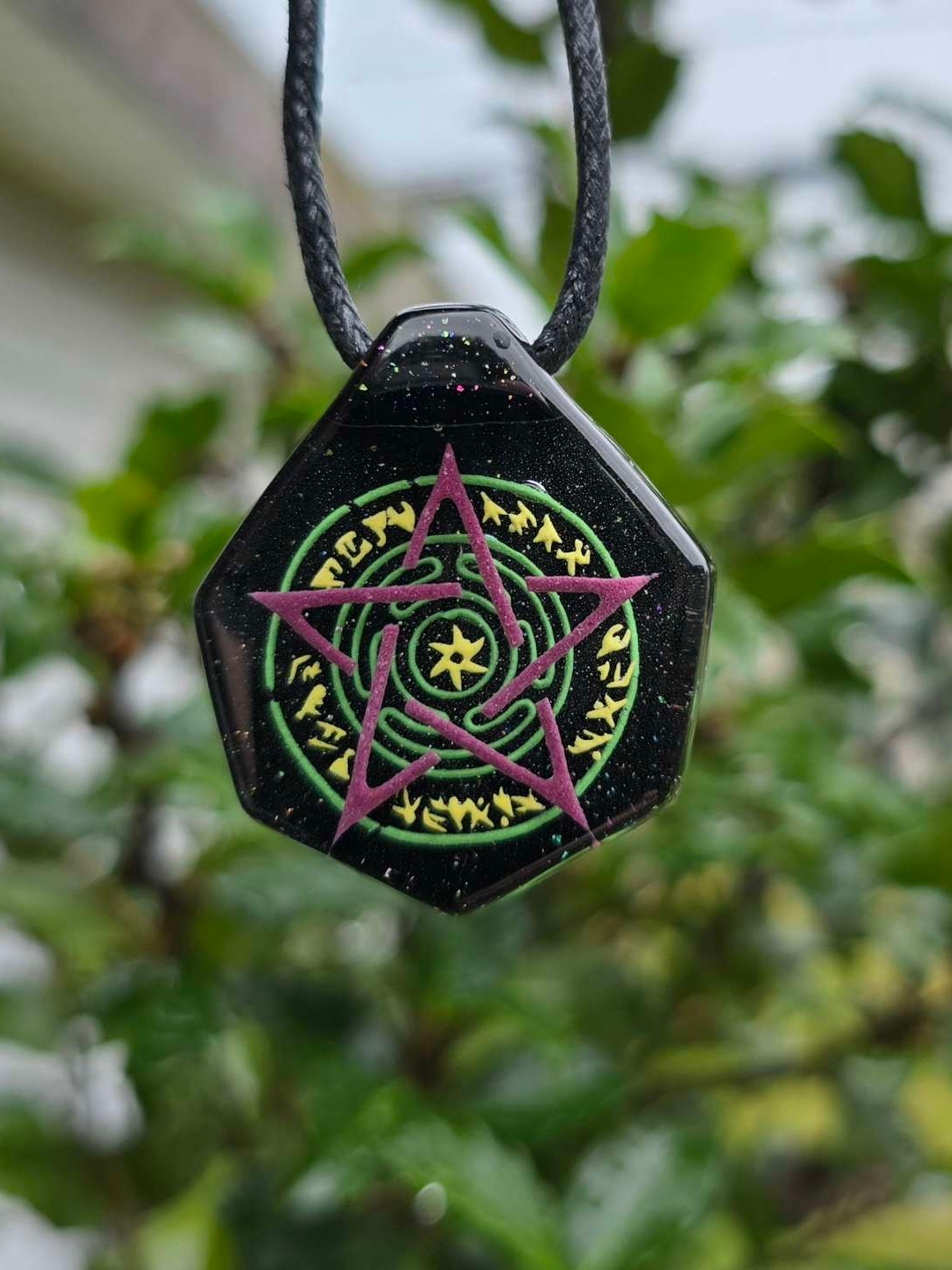 Preview pic of Hecate Layered Glow UV Pendant