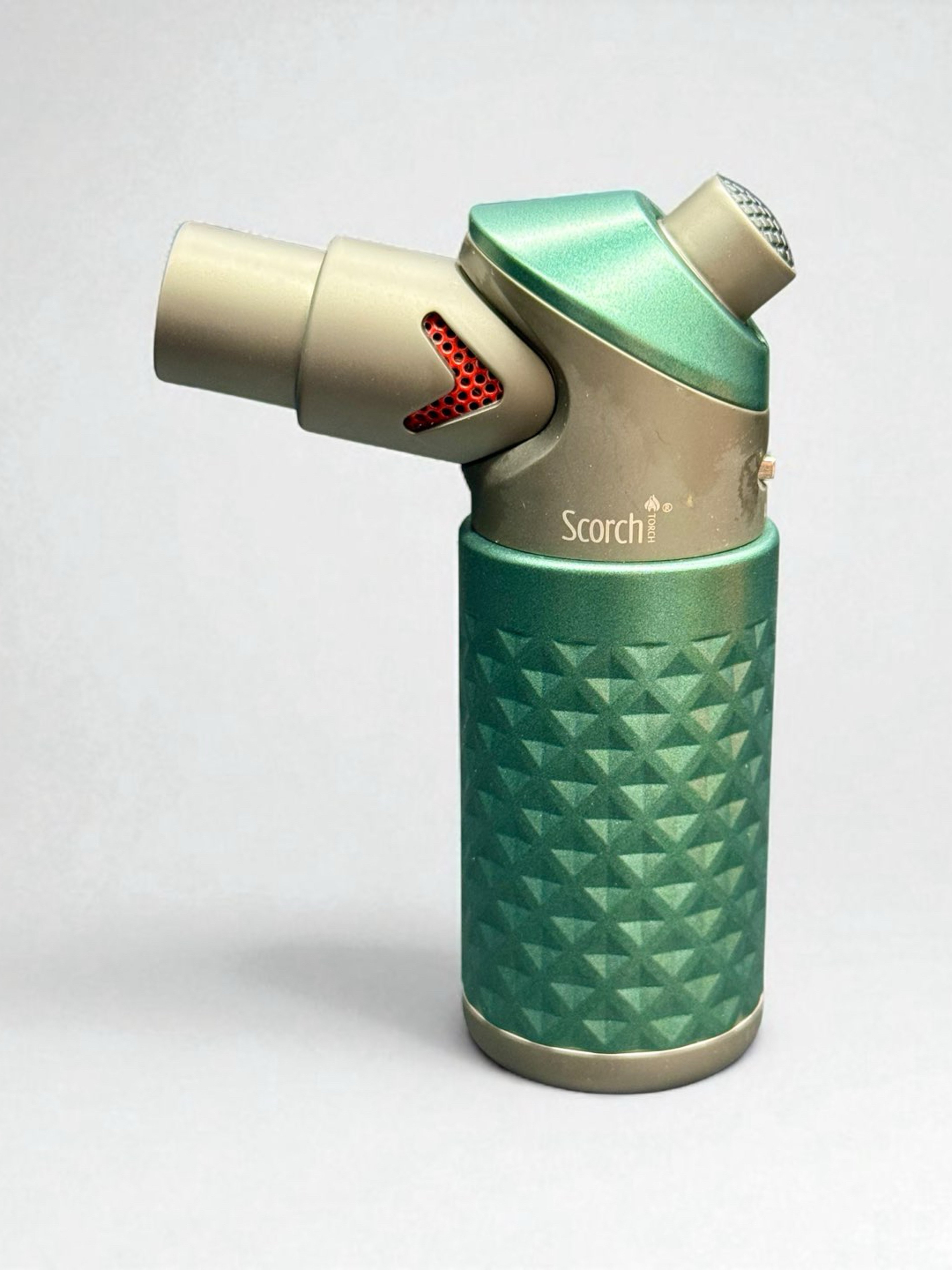 Preview pic of Scorch Torch 61846 – 4” Green Single Flame Refillable Butane Torch Lighter with Safety Lock (Prefilled Gas)