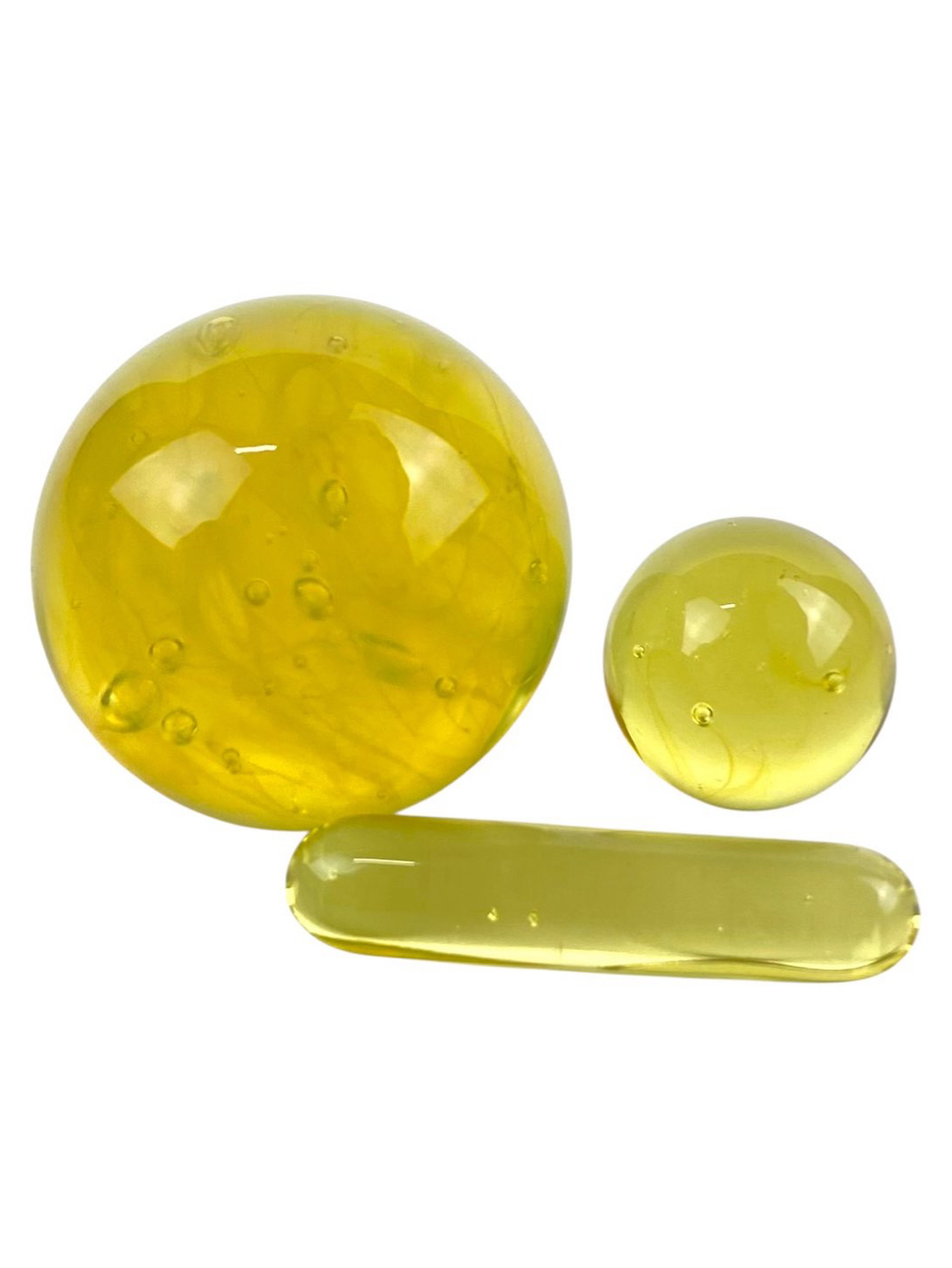 Preview pic of CW Glass Art 3pc Marble Set