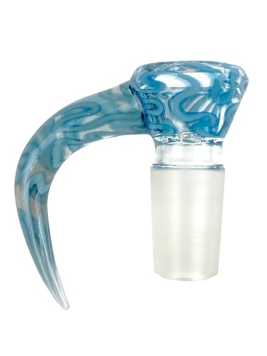 Preview pic of 18mm Scribble Tech Glass Bowl Slide – 4 Hole by CW Glass Art