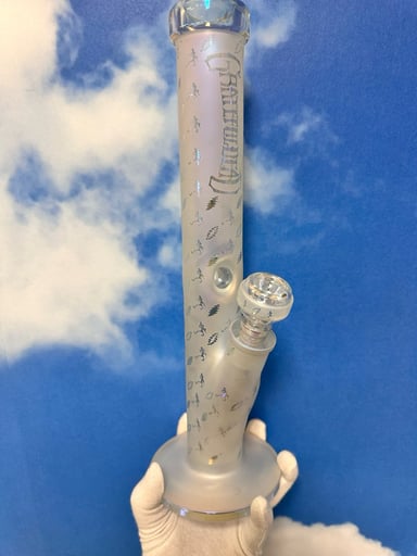 Preview pic of Grateful Dead x Pulsar Lightning Skellies Straight Tube Bong