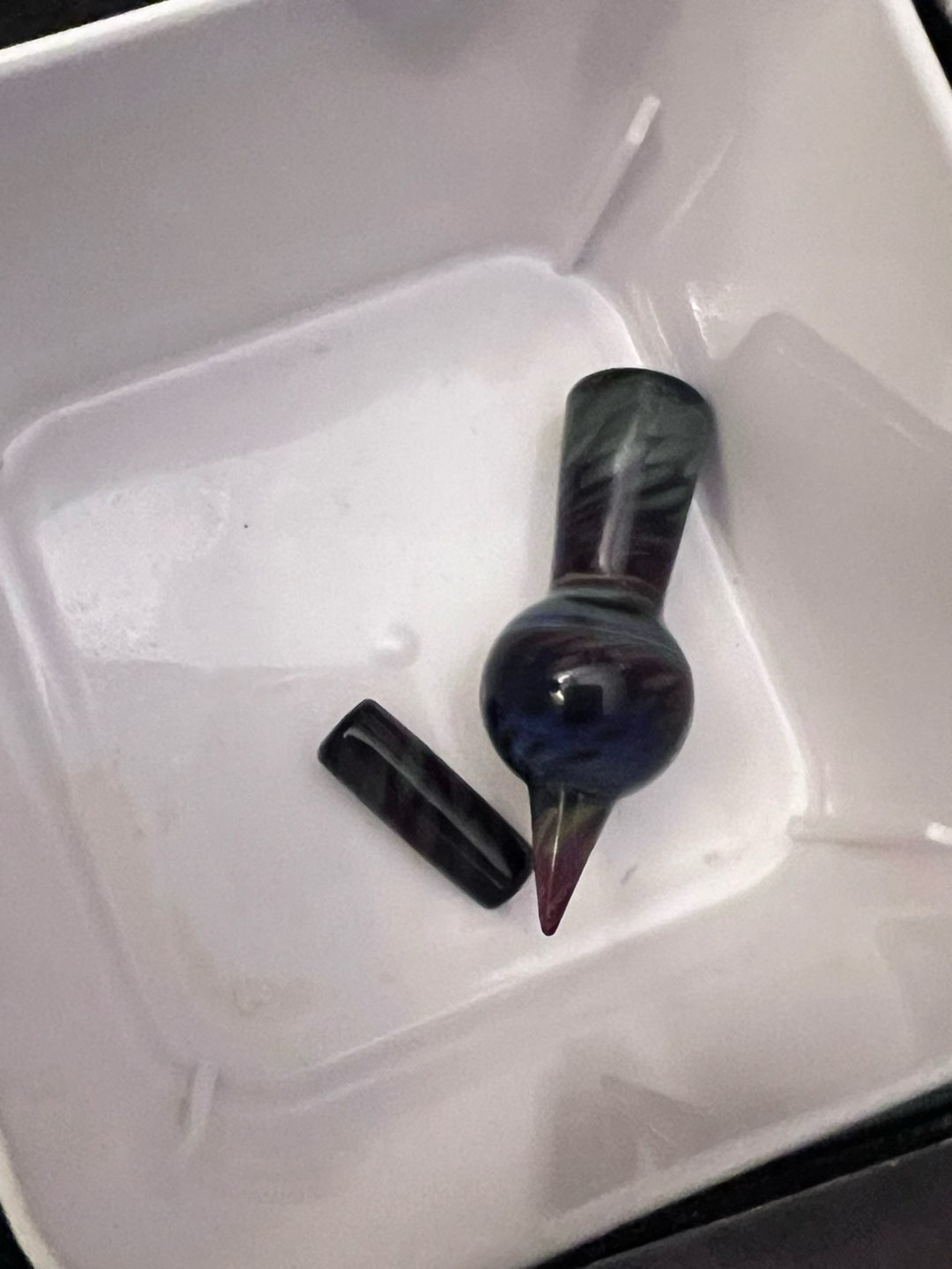 Preview pic of amber purple slurper cap and pillar by zen.glass22