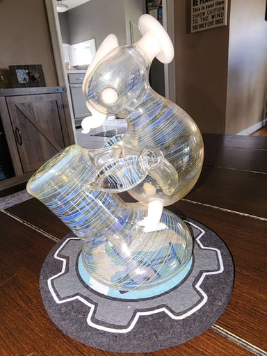 Preview pic of 313 Glass Double Bubble Fumed Chicken