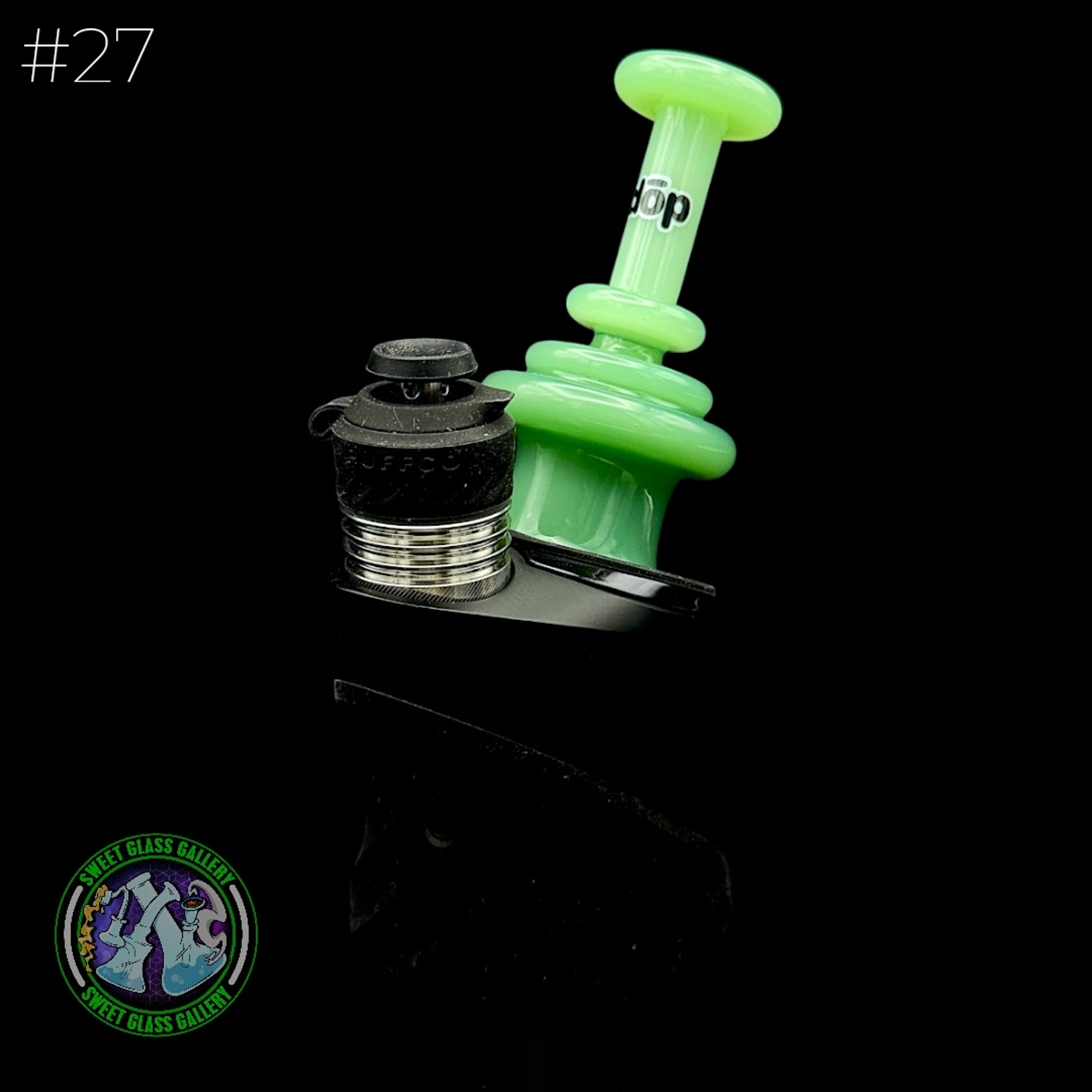 Preview pic of Dōp Glass - Puffco Attachment - Dry Bell Jade #27