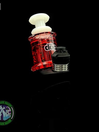 Preview pic of Dōp Glass - Puffco Attachment - Dry Gylcerin Red #31