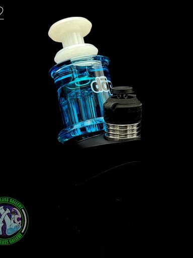 Preview pic of Dōp Glass - Puffco Attachment - Dry Gylcerin Blue #32