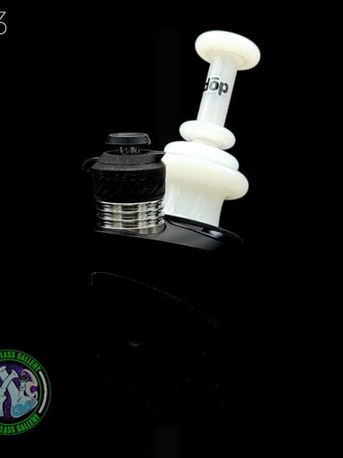 Preview pic of Dōp Glass - Puffco Attachment - Dry Bell White #33
