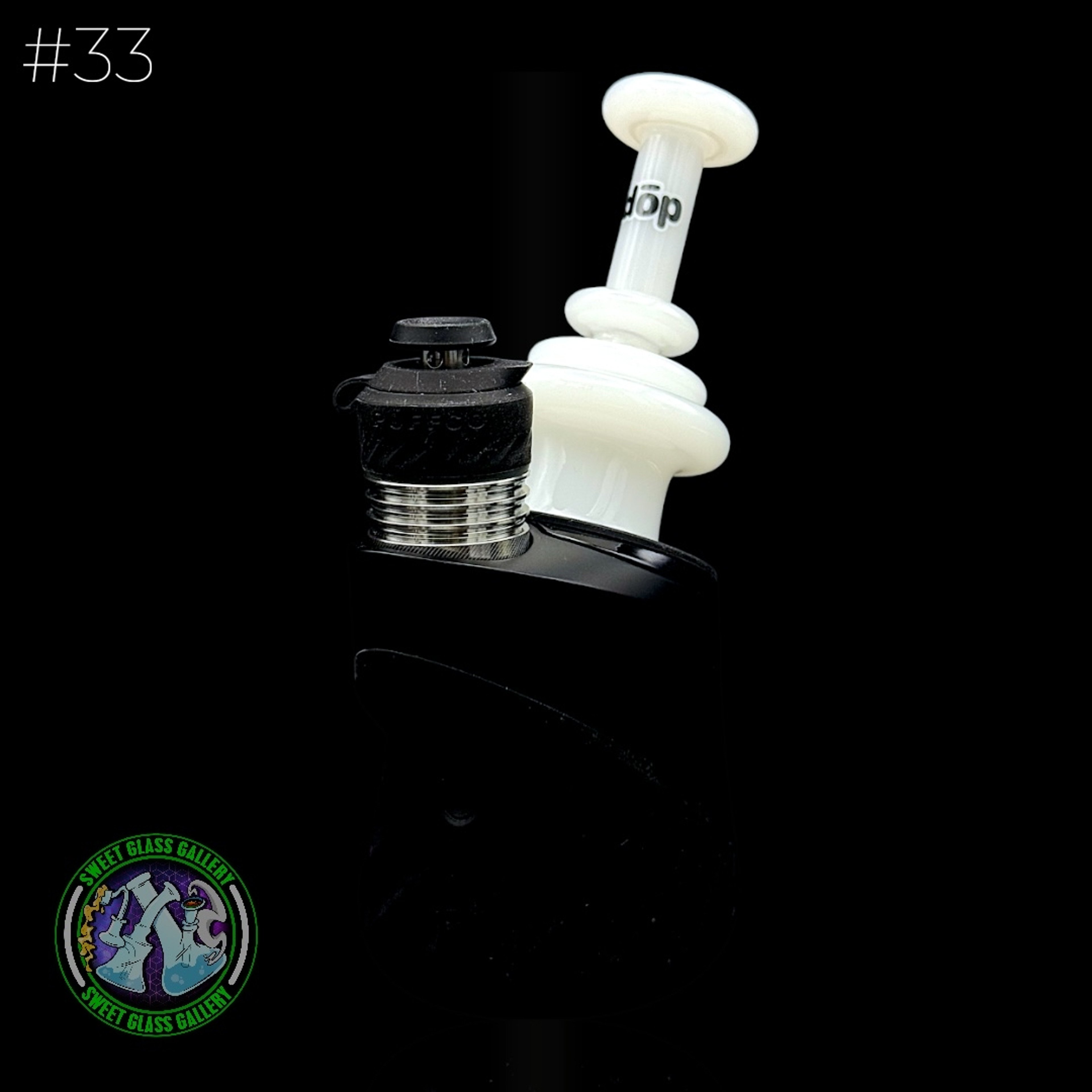 Preview pic of Dōp Glass - Puffco Attachment - Dry Bell White #33