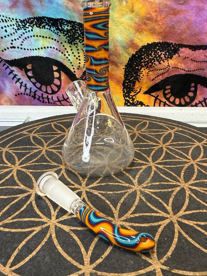 Fire and Ice Wig Wag Rig - OBO | Shop Dab Rigs on GlassPass