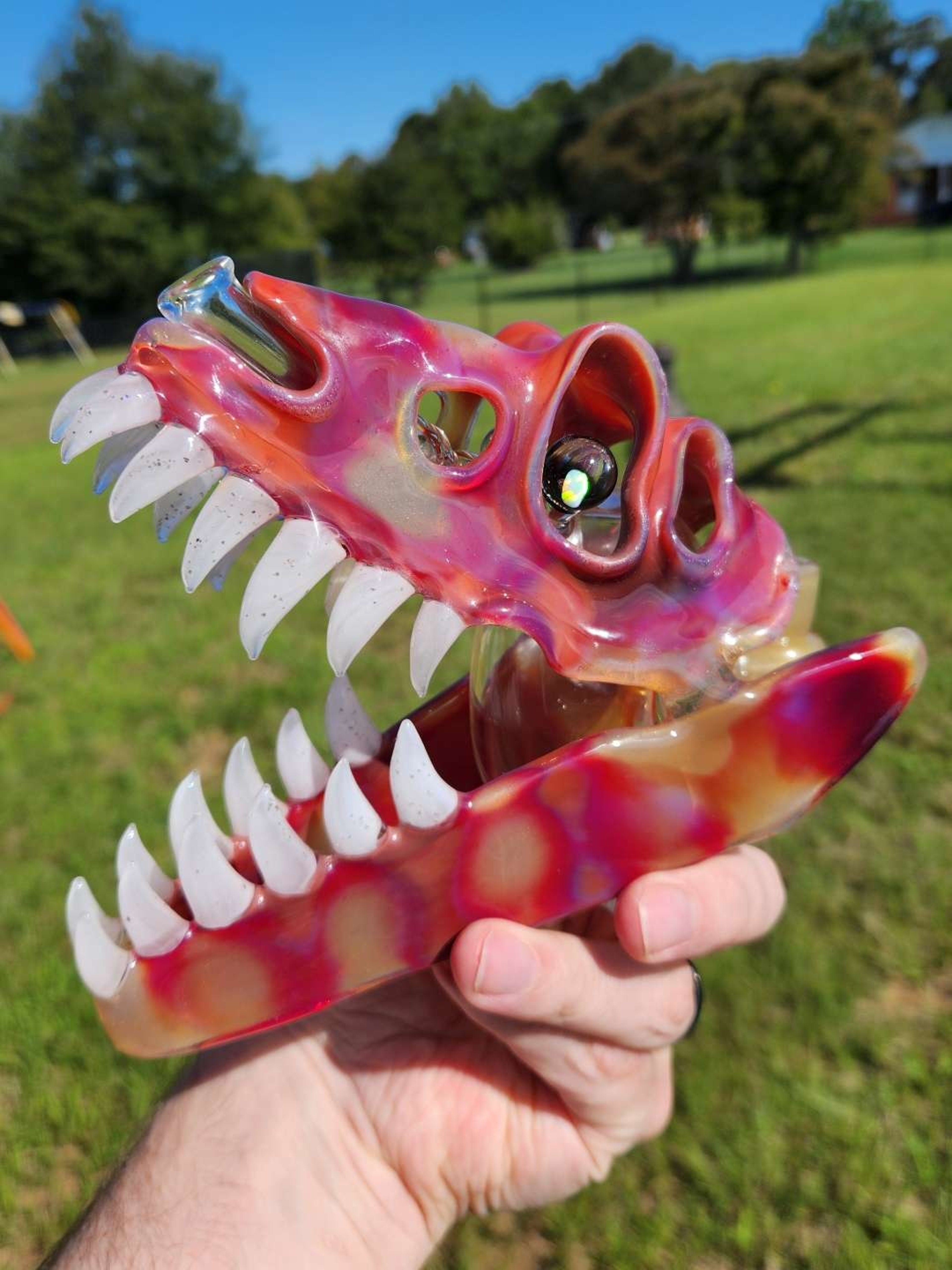Preview pic of Slurm t Rex skull. Beautiful color.