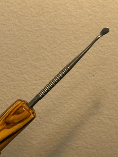 Preview pic of Turned Olivewood Handled Dab Pick
