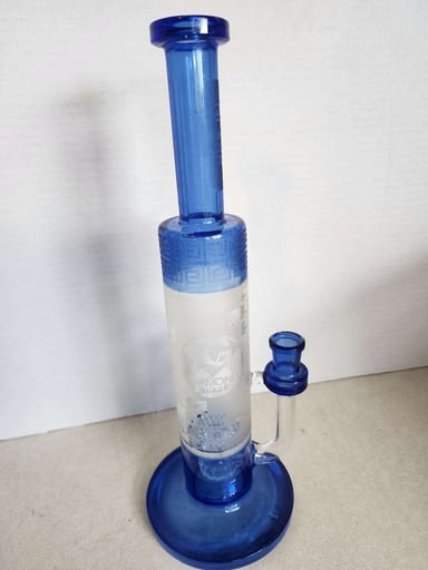 Preview pic of Diamond Glass Tube With Showerhead & Honeycomb Perc
