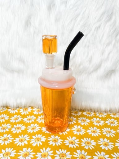 Preview pic of Orange Glycerin Cup Dab Rig