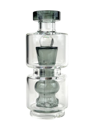 Preview pic of Smoke Grey Opal Mushroom Attachment for Puffco Peakl
