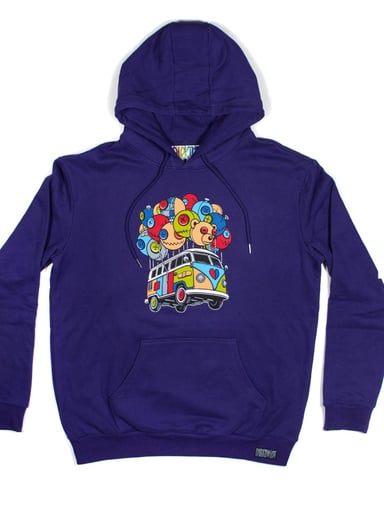 Preview pic of Muller x Slinger Parking Lot Collective | “Muller Flying Bus” XL Purple LE:50