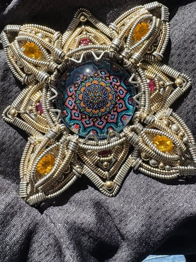 Preview pic of Jason Burruss x Roseroads Kojima Wire Wrap Pendant