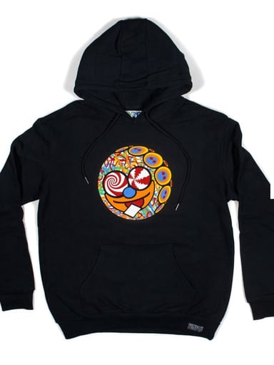 Preview pic of Gong x Slinger Parking Lot Collective “Acid Eater V1” Hoodie | XL  Black LE:50