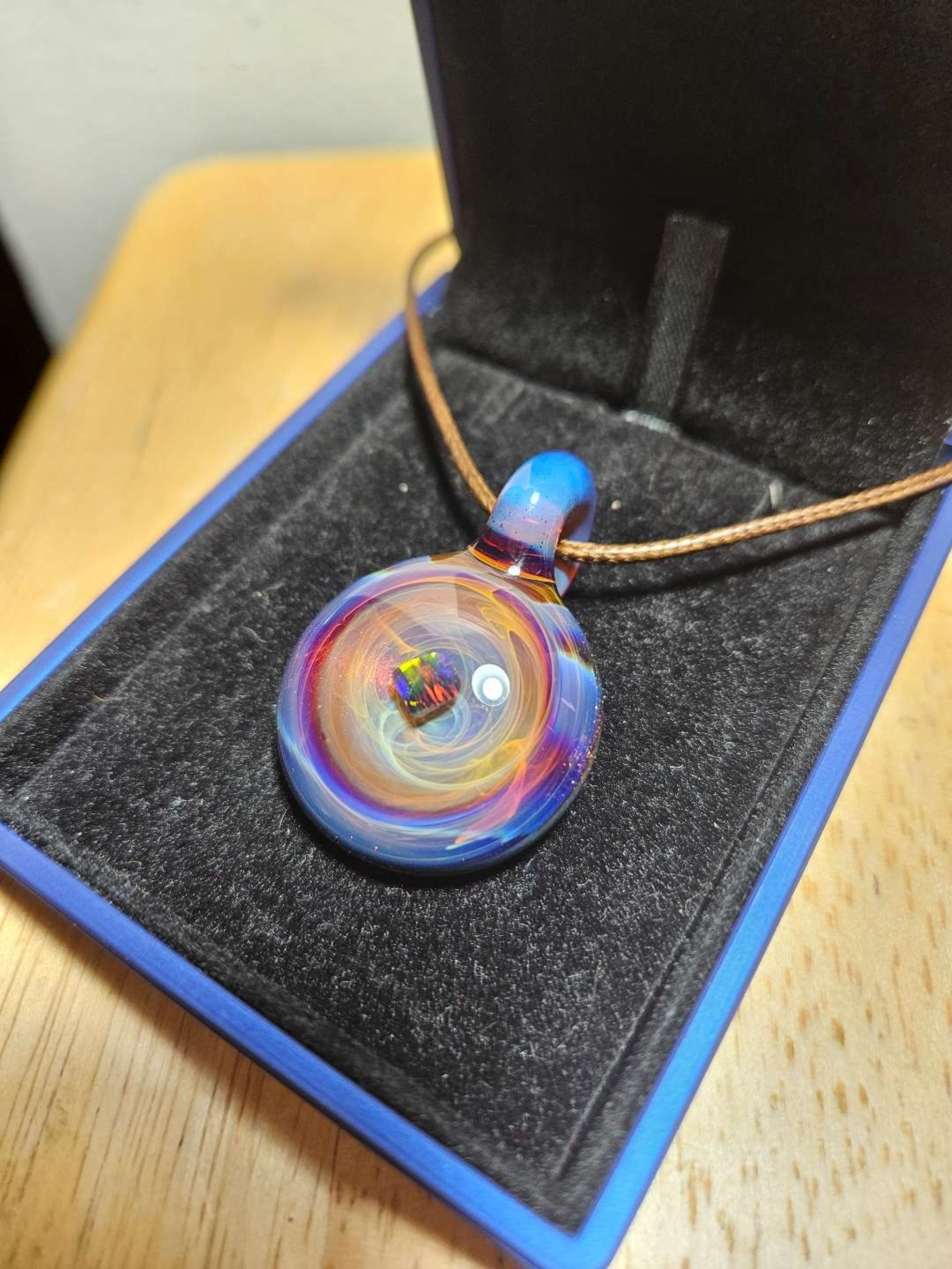 Preview pic of ¡Blue Amber Purple x Amber Purple x Black Opal Pendant by K_Berg91!
