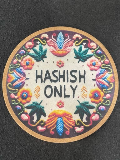 Preview pic of Mattitude Round Mat ‘Hashish’