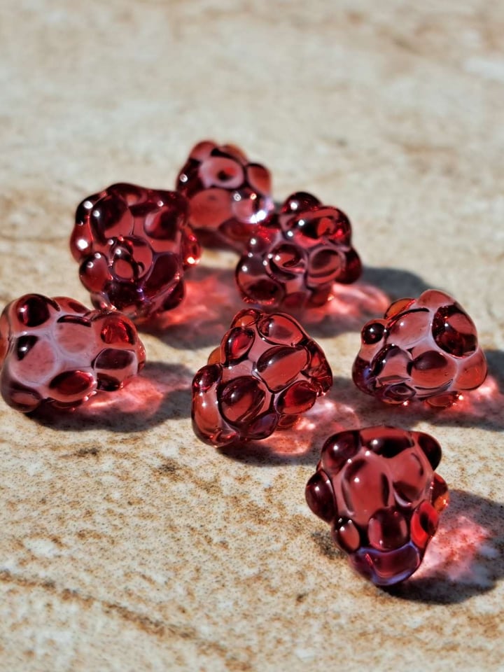 Red raspberry sculpted terp pearl | Shop Pearls on GlassPass