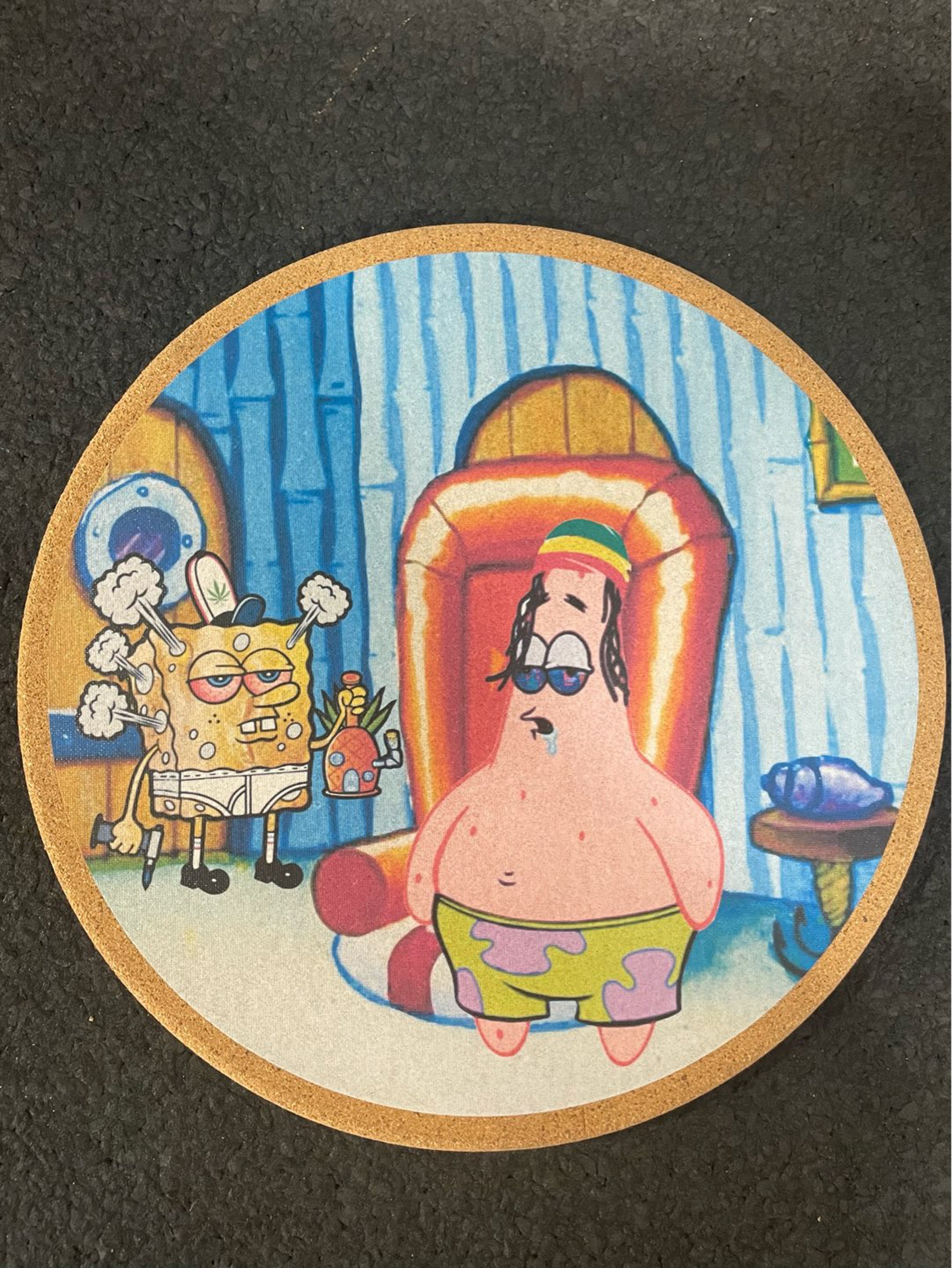 Preview pic of Mattitude Round Mat ‘Spongebob’