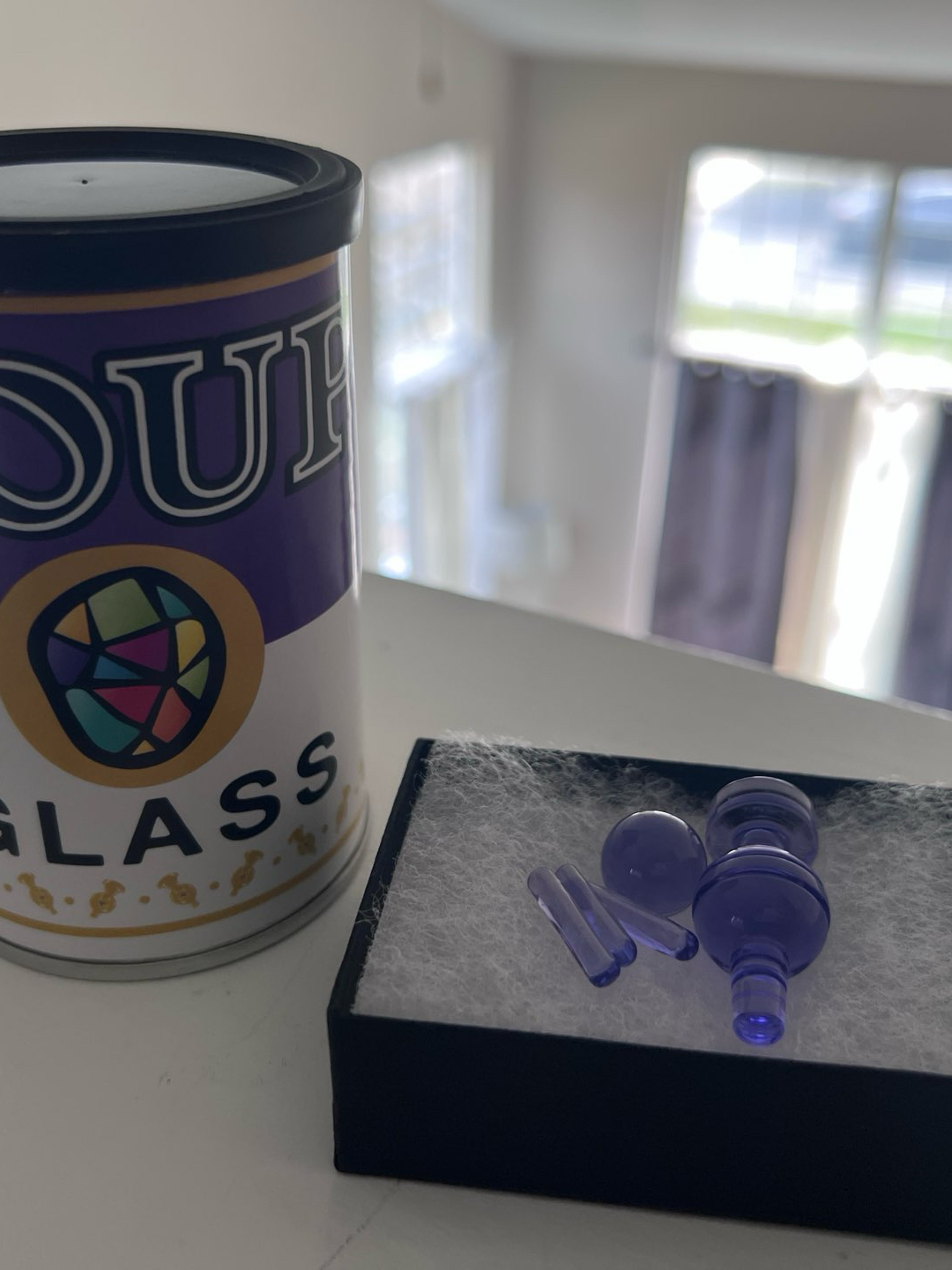 Preview pic of soup glass purple rain slurper set