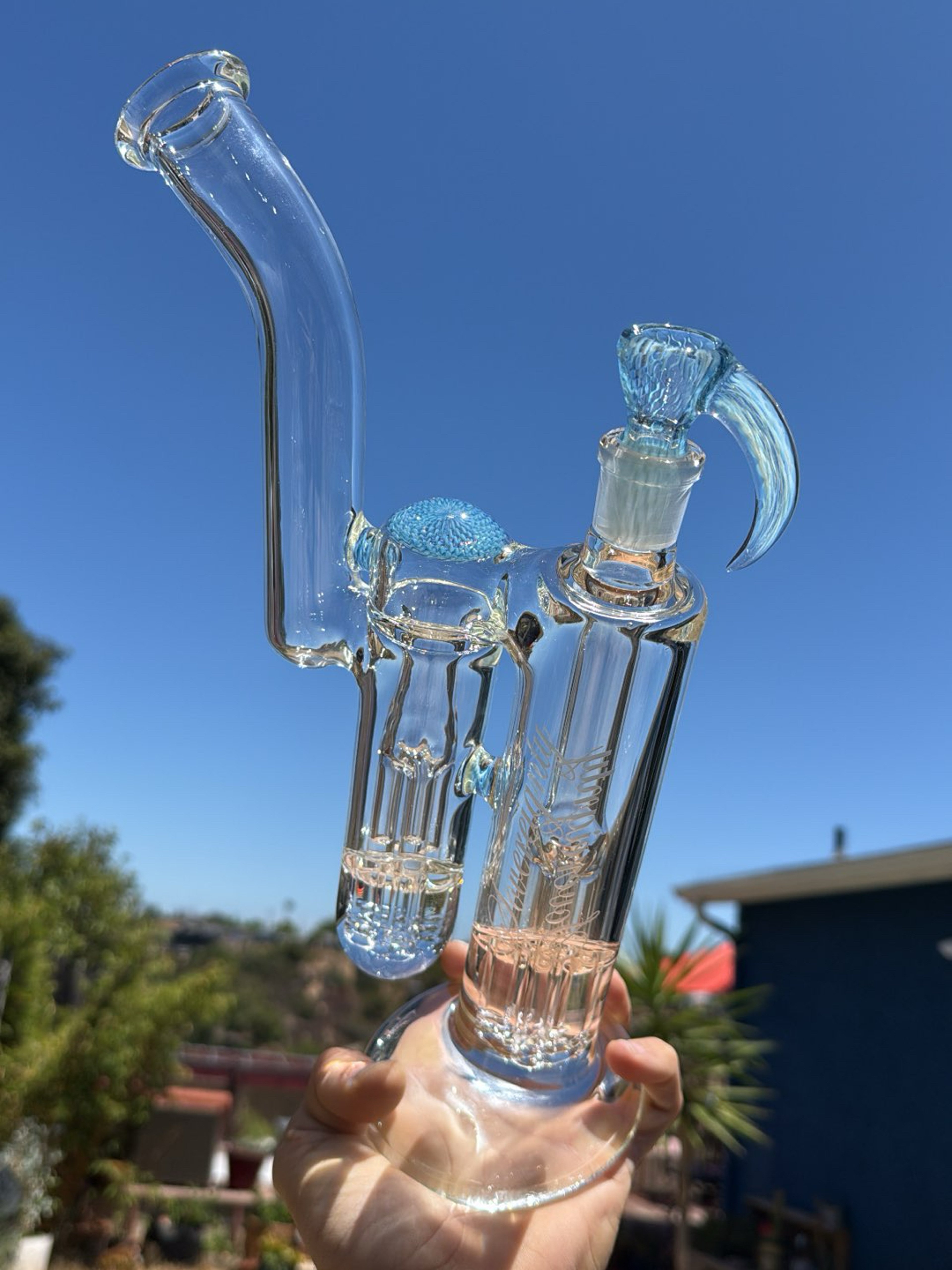 Preview pic of Sovereignty Glass Blue stardust over ghost Dub Bub