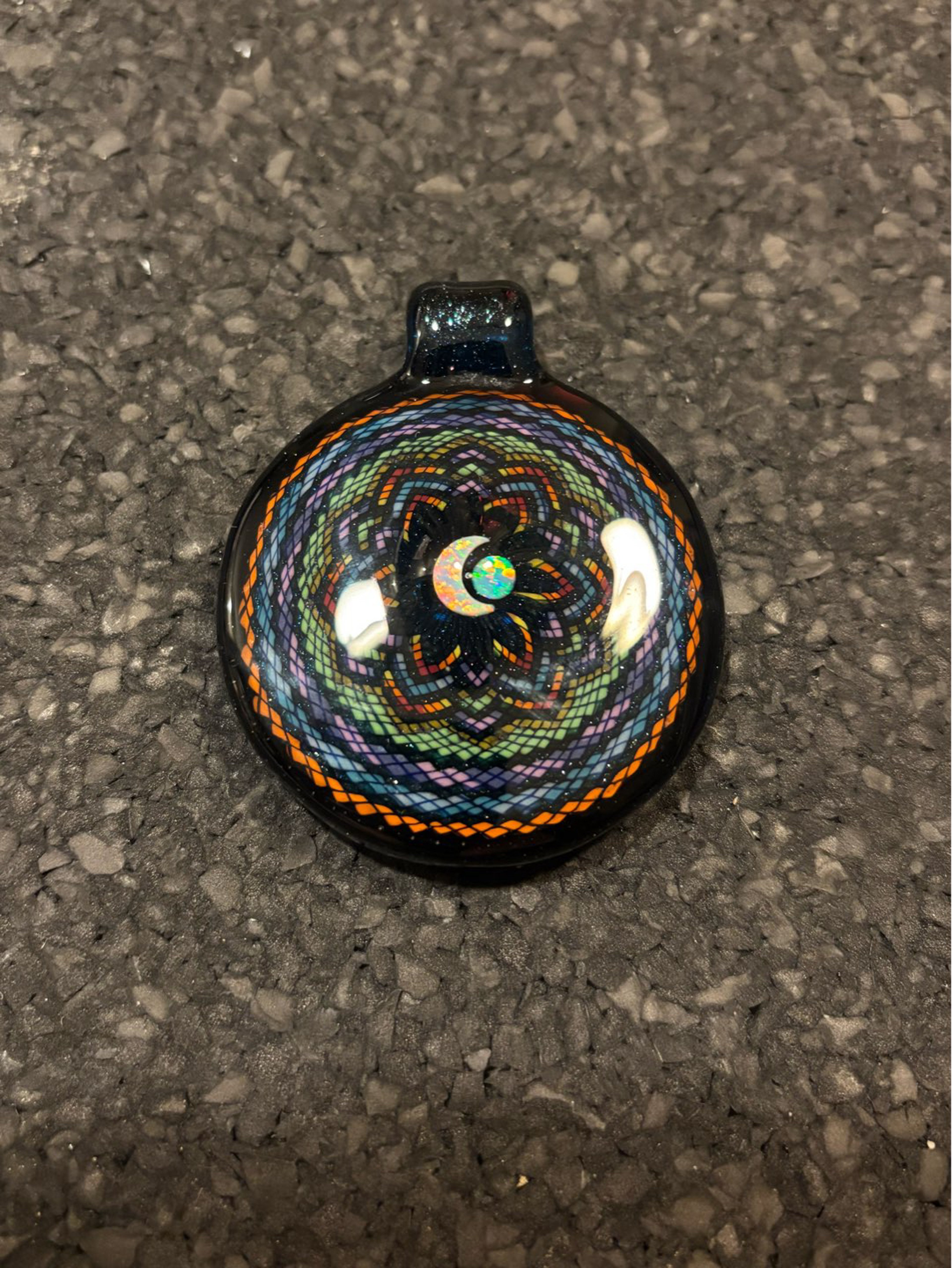 Preview pic of John W Retti Pendant with Moon Opal