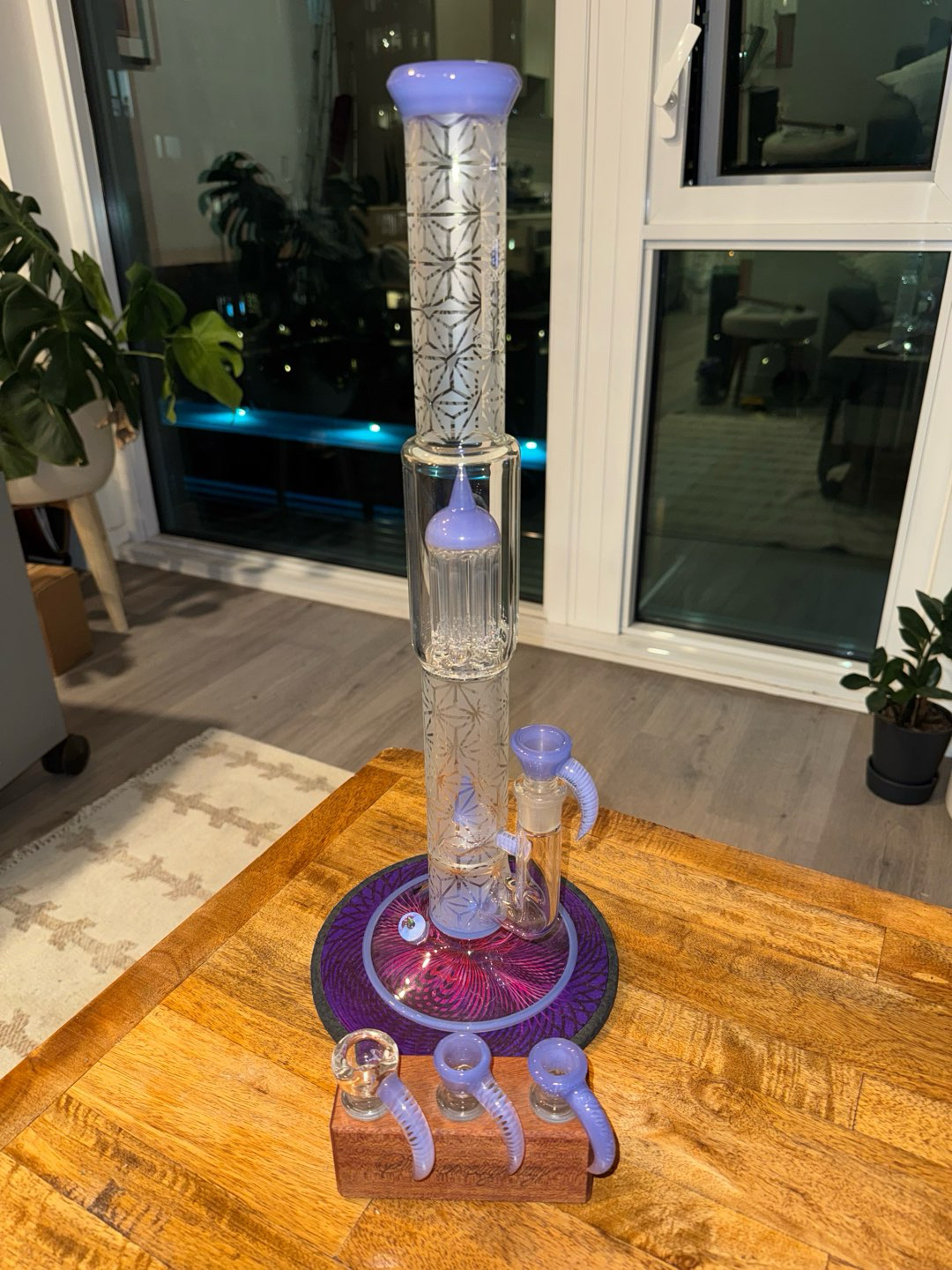 Preview pic of Sovereignty FA Grape Jelly Satin Grid Cap - 8arm