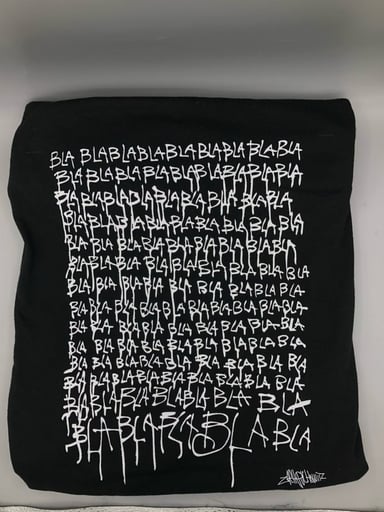 Preview pic of Ouchkick Blah Blah Blah T-Shirt (Zach P) Size XL