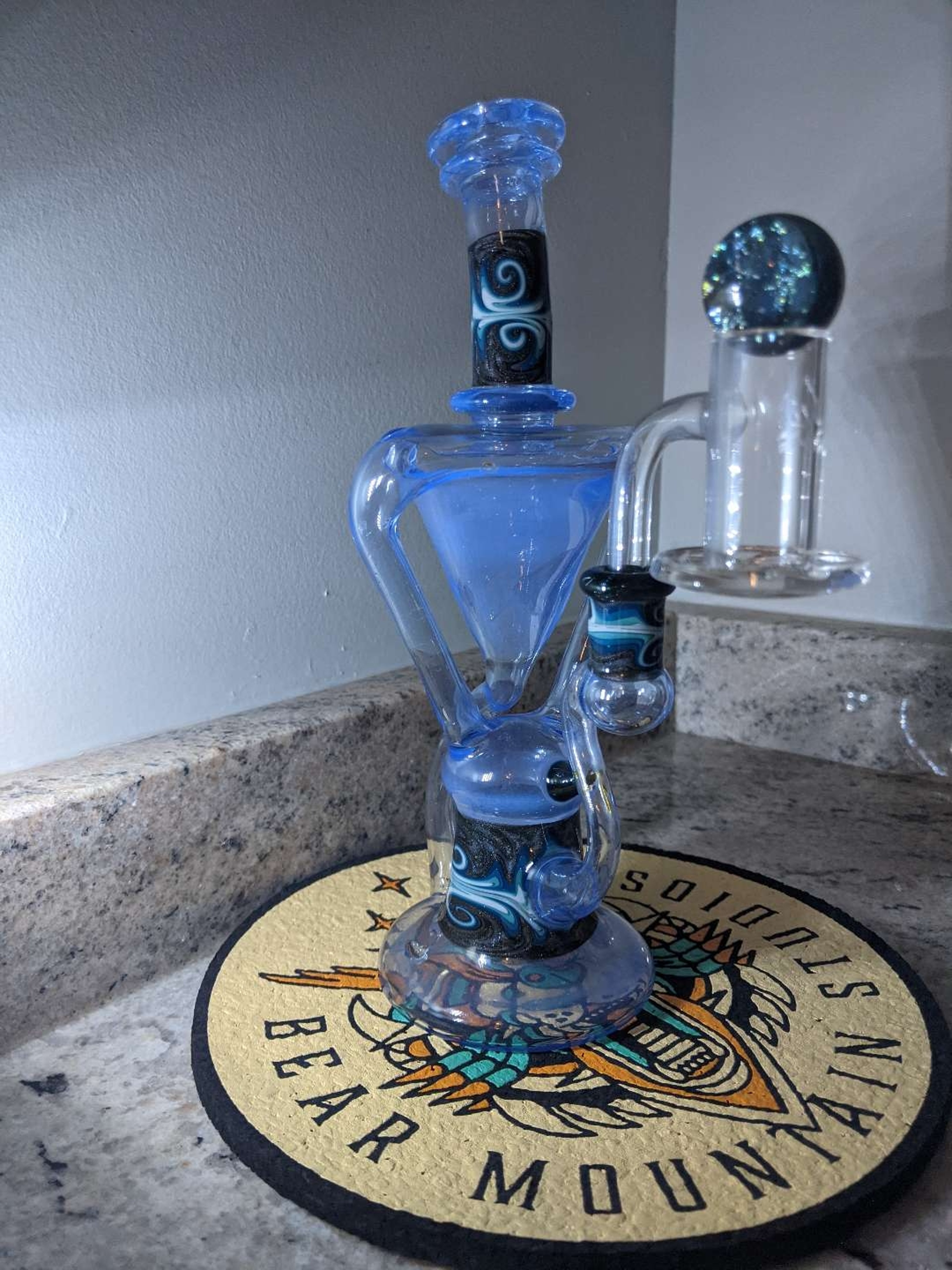 Preview pic of Logi Glass Art Fully Worked Dual Uptake Recycler