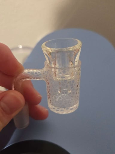 Preview pic of Large Quartz textured banger w thingy