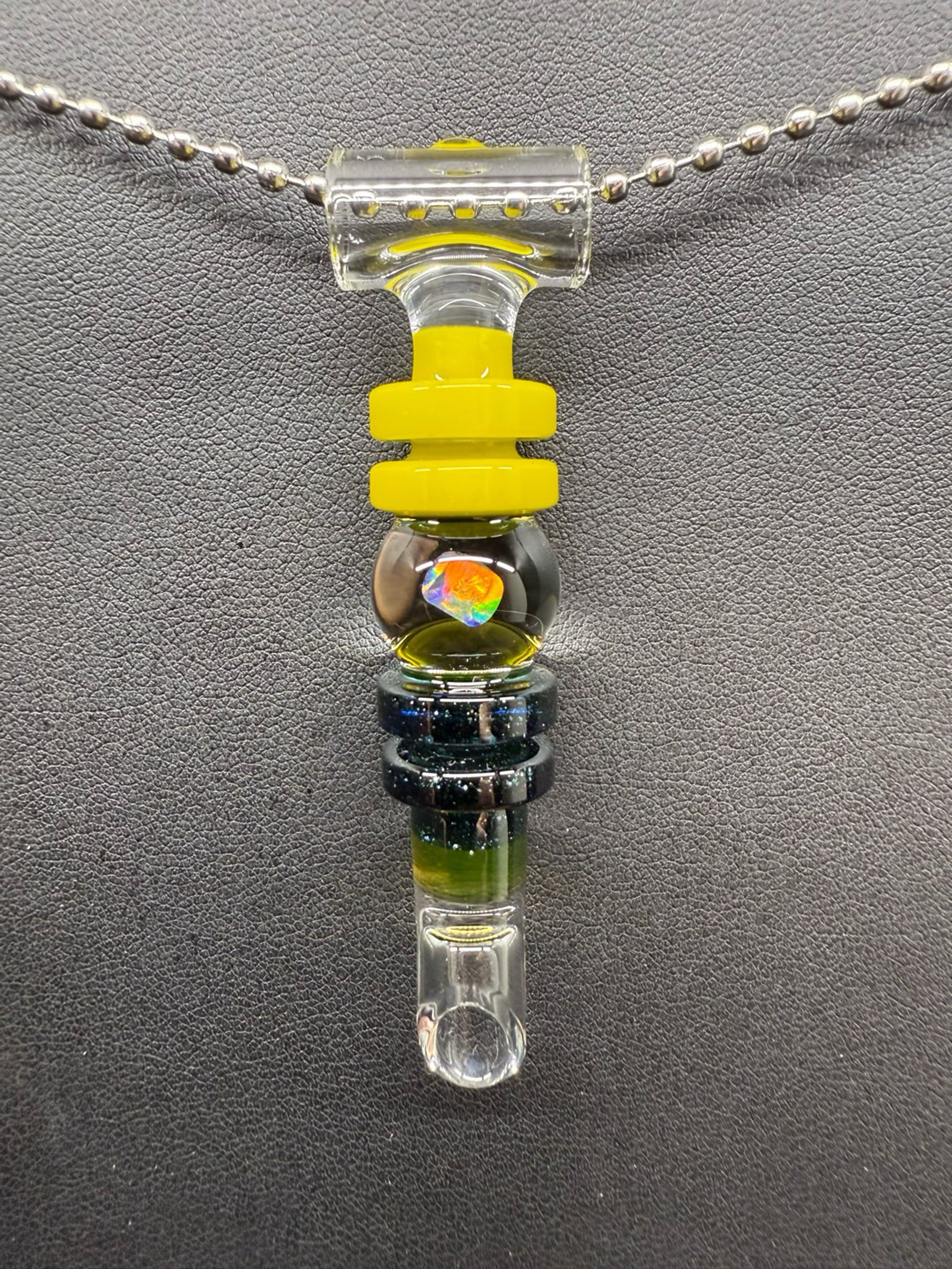 Preview pic of Opal scoop pendant