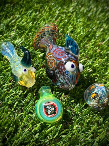 Preview pic of Krunk Lot x4 (2 Fish Chillys, Pendant & Bead)